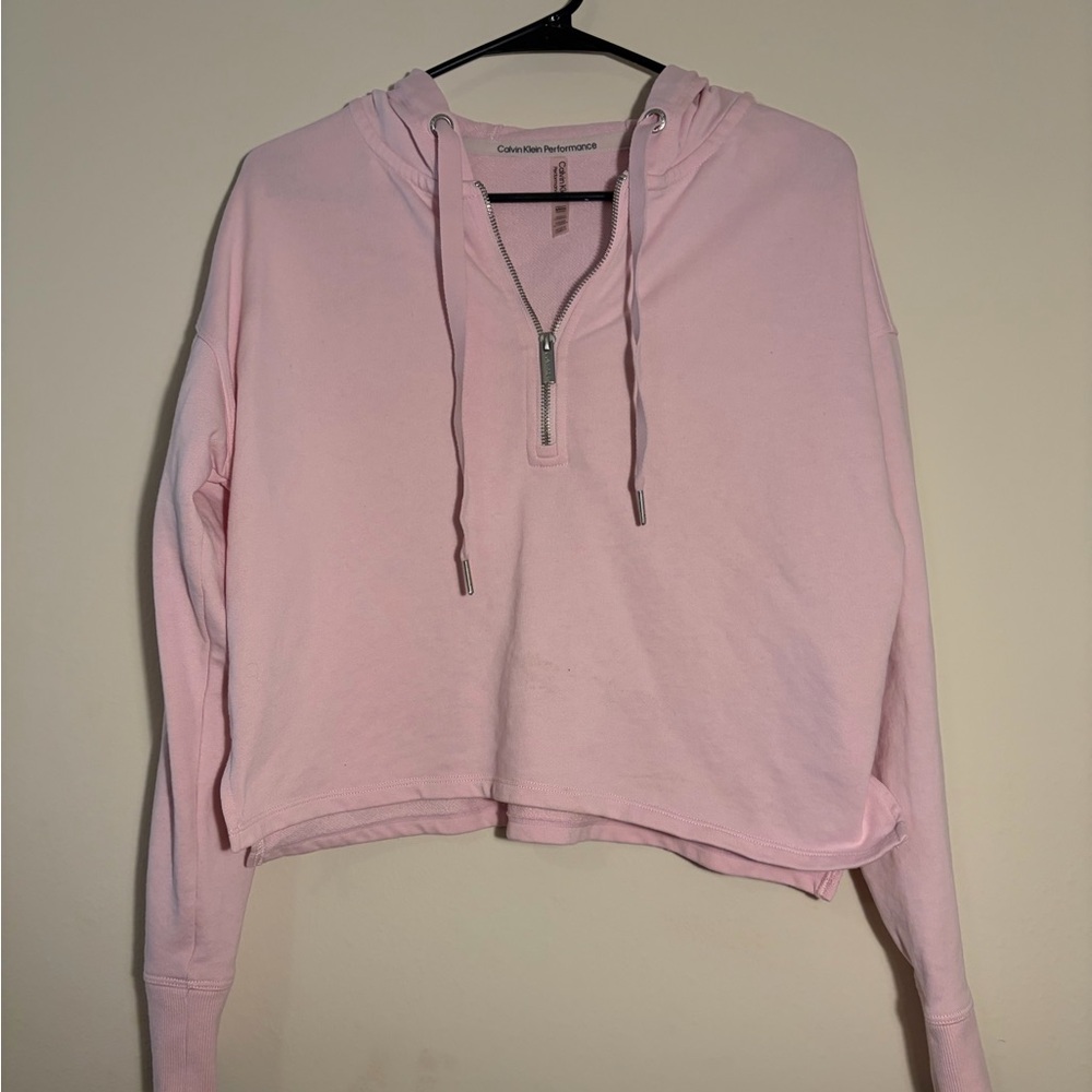 Calvin Klein Performance Light Pink Zip Hoodie